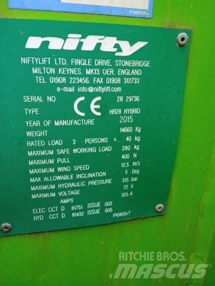 Niftylift HR 28 Leddede bomlifter