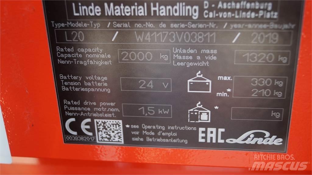 Linde L20i Ledestablere