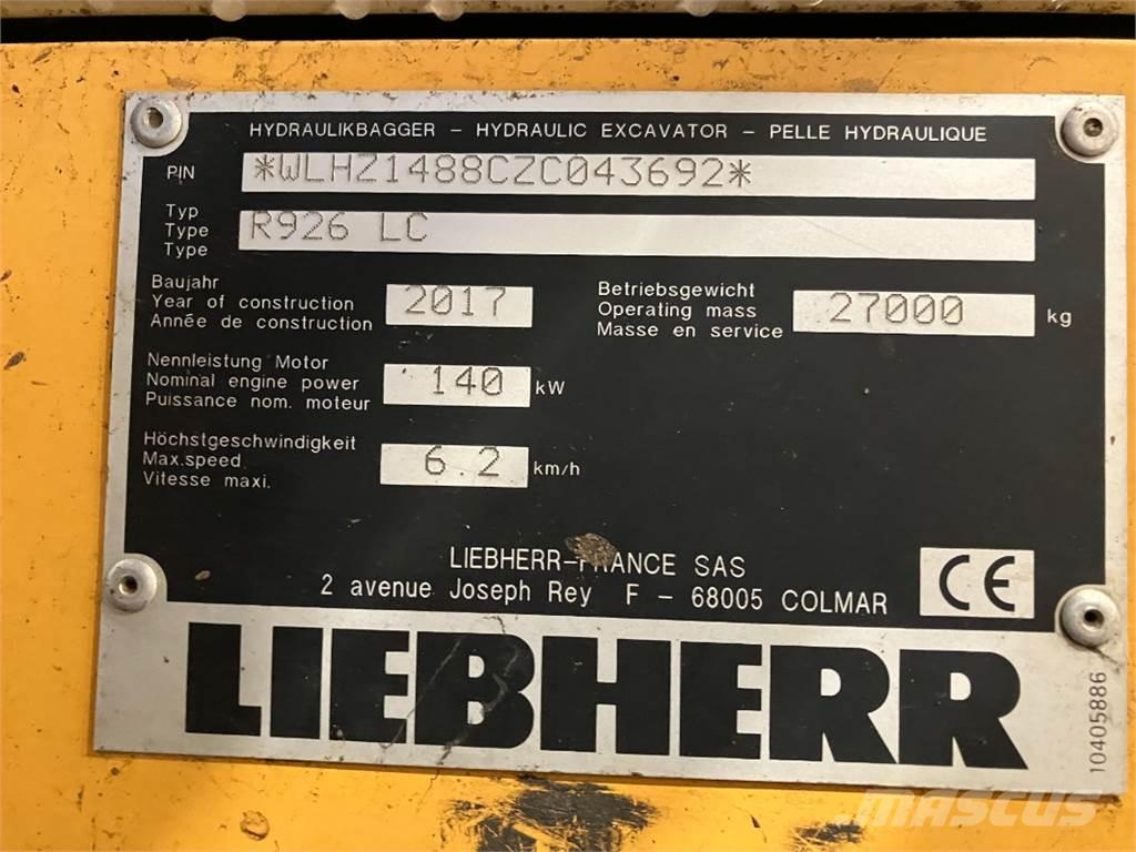 Liebherr R926 Beltegraver