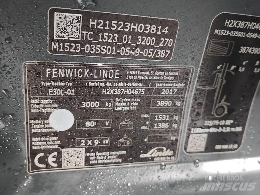 Linde E30L-01 Elektriske trucker