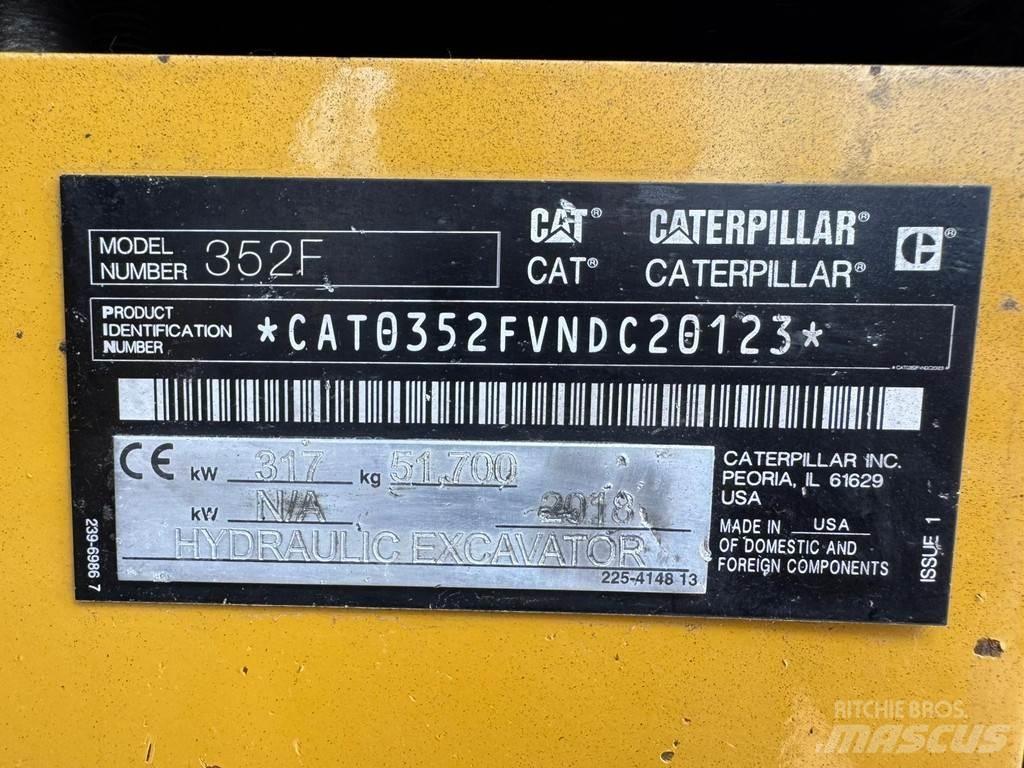 CAT 352F Spesialtilpassede gravemaskiner