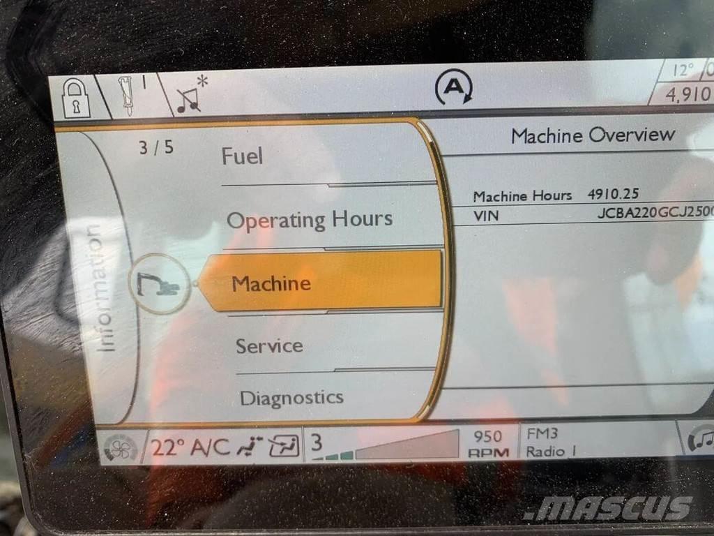 JCB JS220X Beltegraver