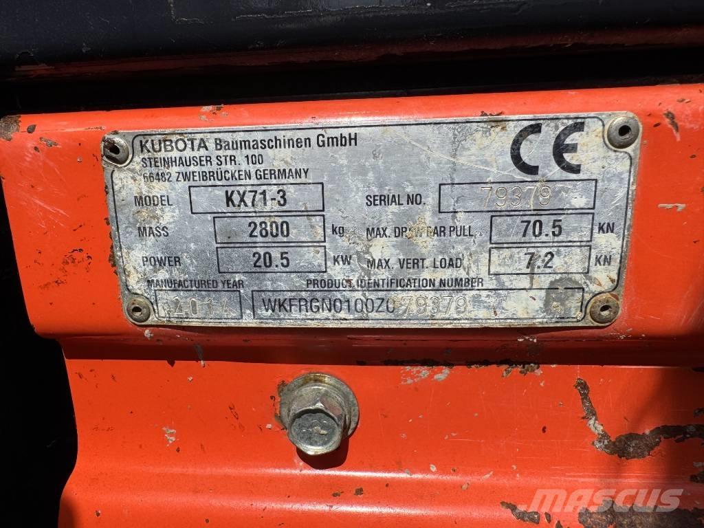 Kubota KX 71-3 Minigravere <7t
