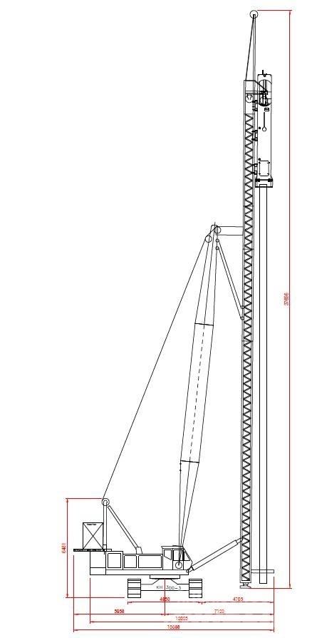 Hitachi KH300-3 PD Beltegående Kran