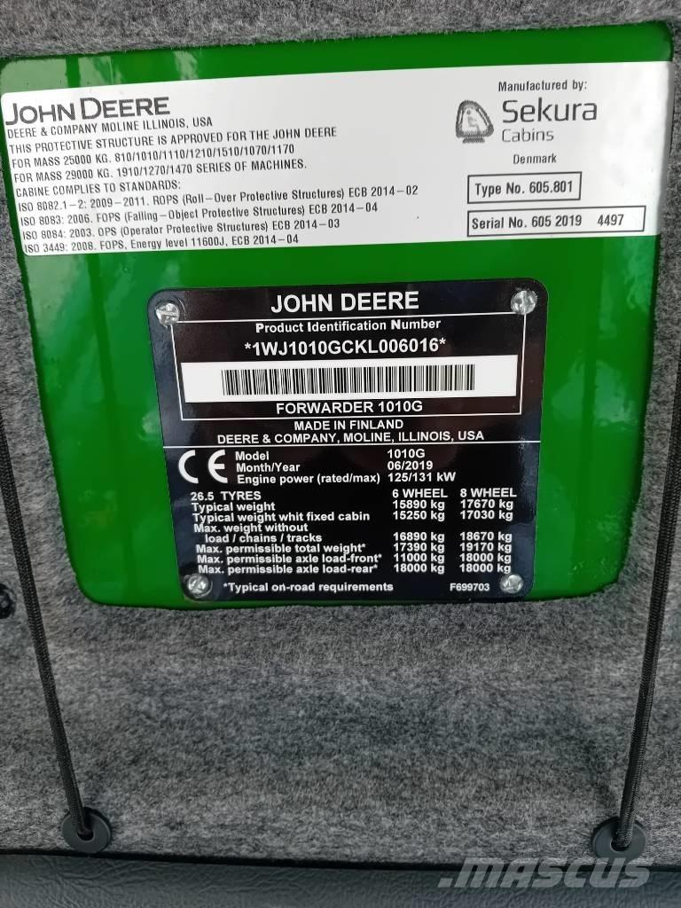 John Deere 1010G Lassbærere
