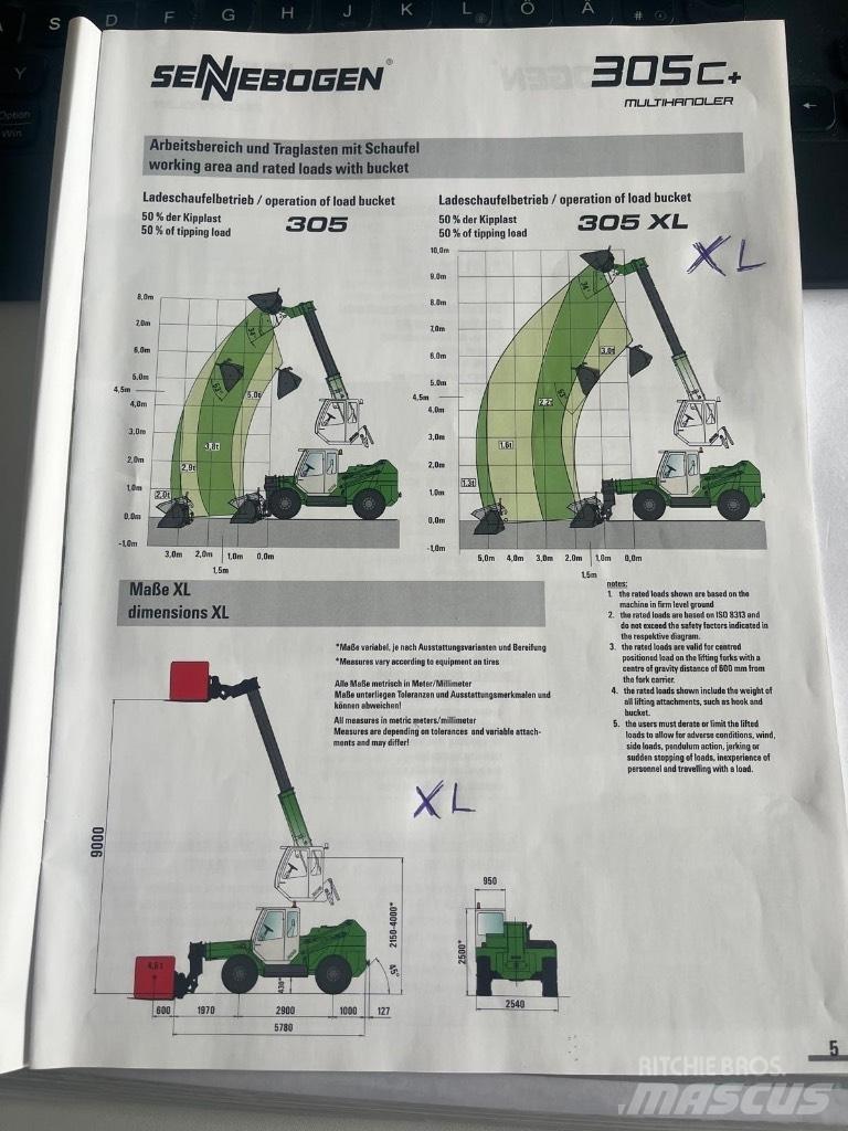 Sennebogen 305 XL Teleskophjullastere
