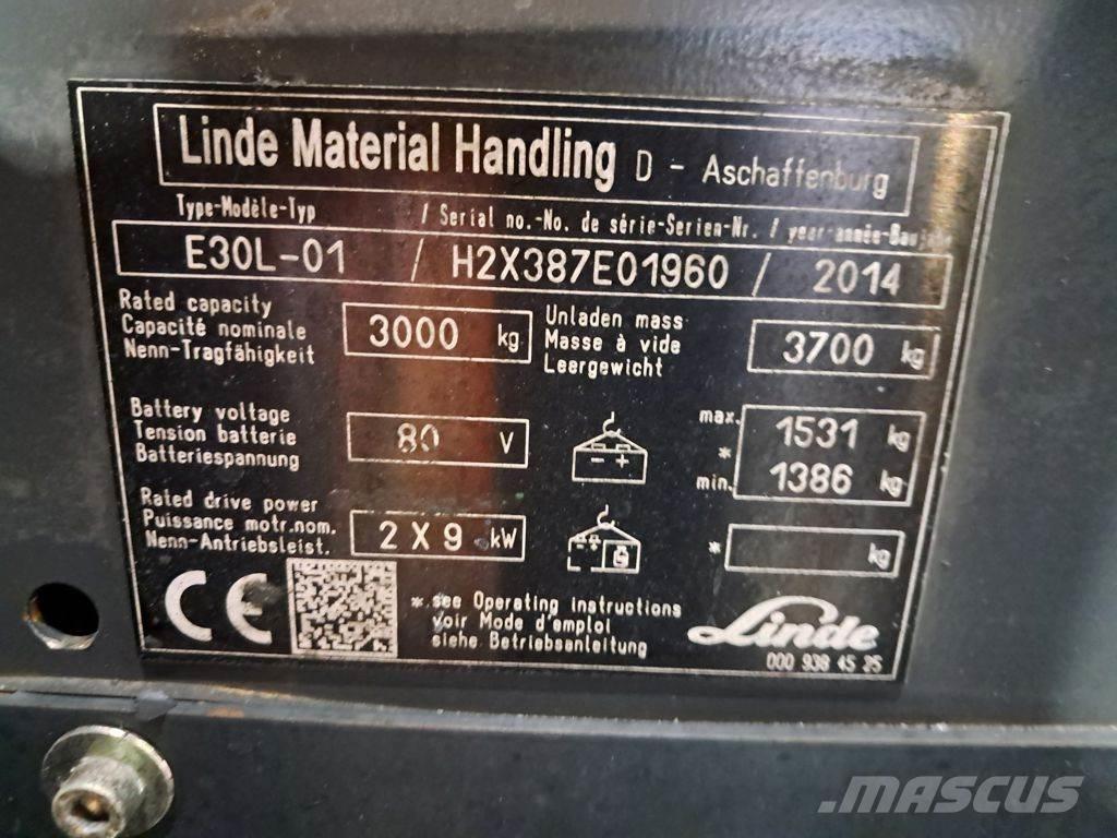 Linde E30L-01 Elektriske trucker