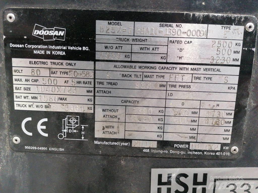 Doosan B25X-7 Elektriske trucker