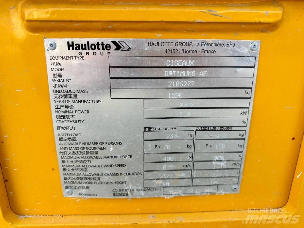 Haulotte OPTIMUM 8 Sakselifter
