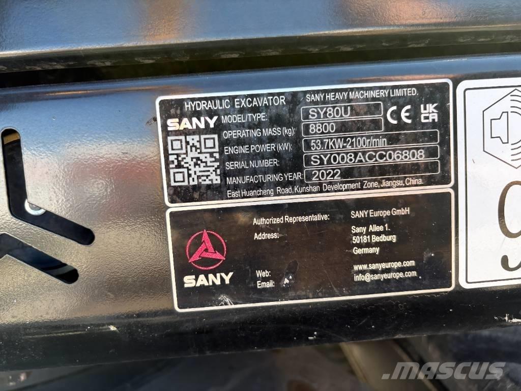 Sany SY 80 U Midigravere 7 - 12t