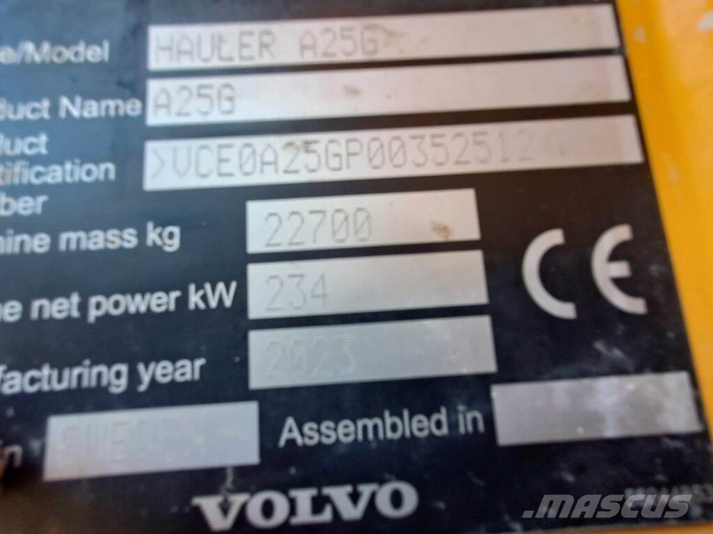 Volvo A25G Rammestyrte Dumpere