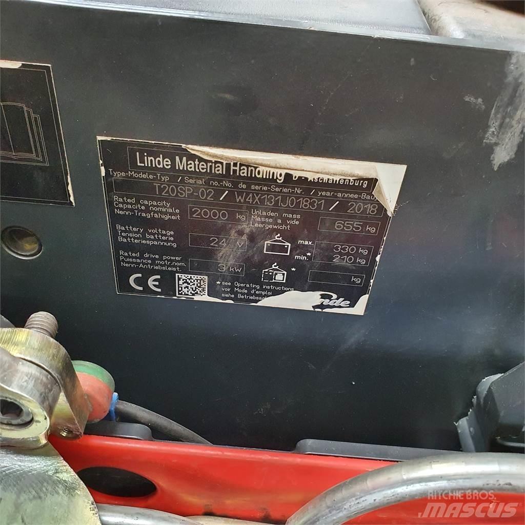 Linde T20SP-lang Lavtløftende truck