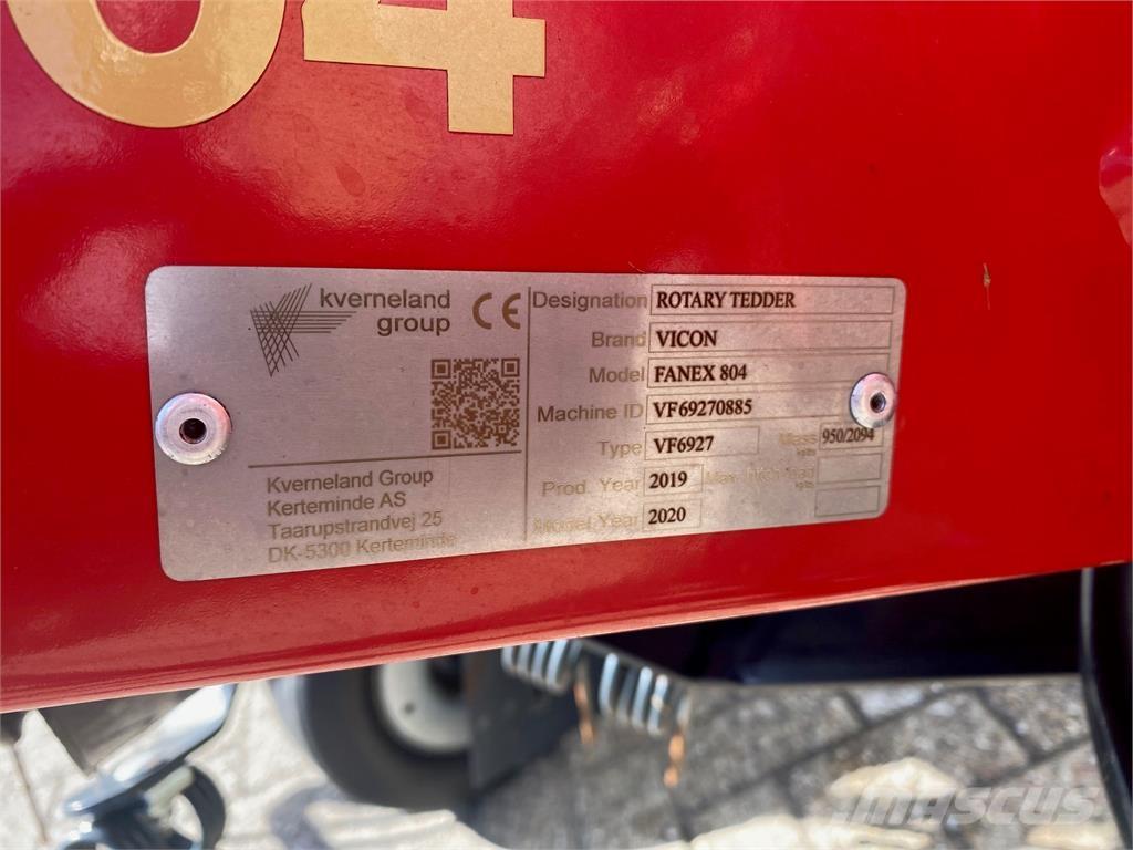 Vicon Fanex 804 Raker og høyvendere