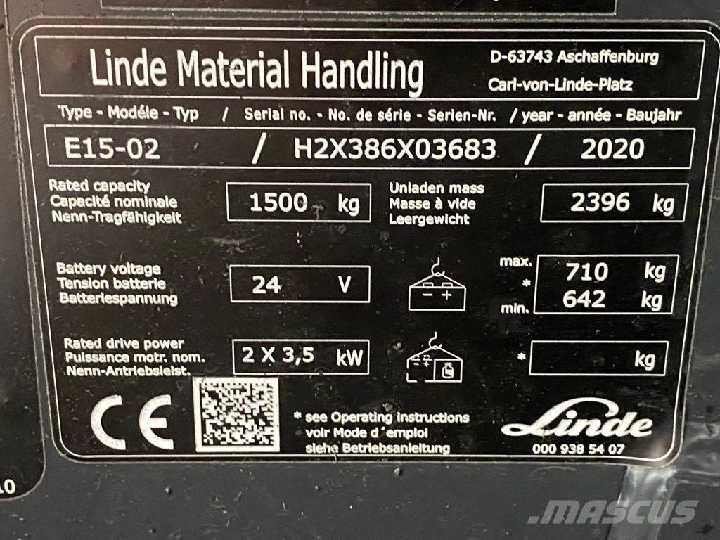 Linde E15-02 Elektriske trucker