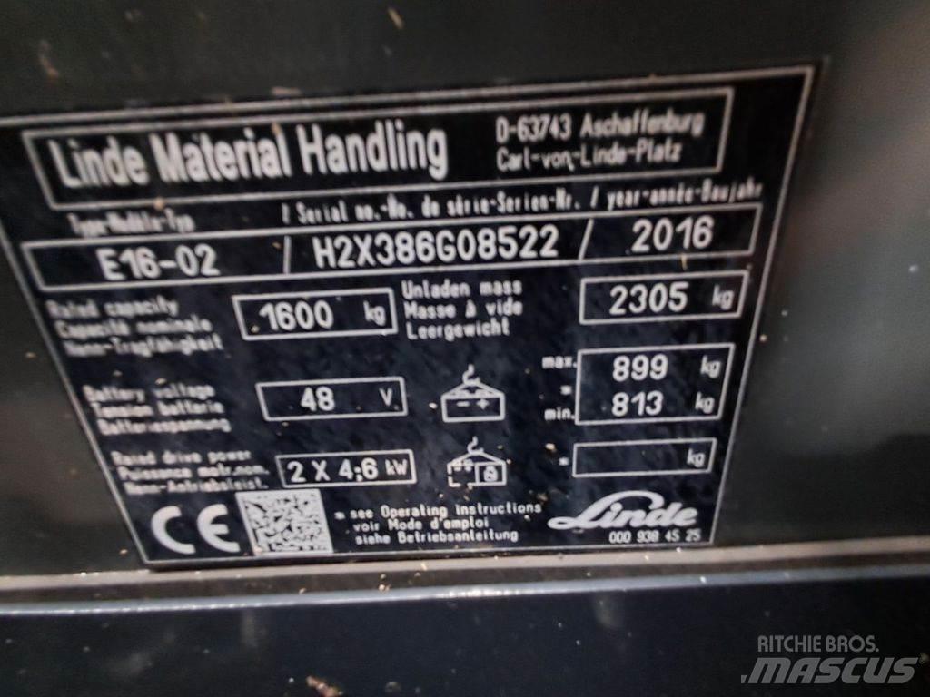 Linde E16-02 Elektriske trucker