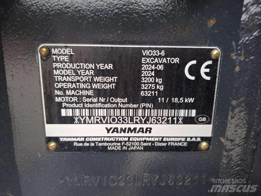 Yanmar Vio 33-6 Minigravere <7t