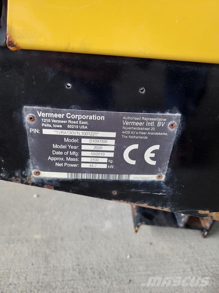 Vermeer D10x15III Horisontal borerigg utstyr