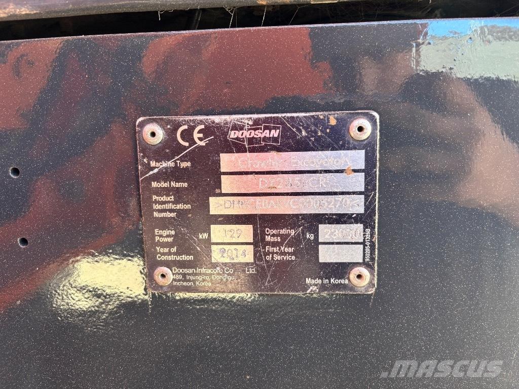 Doosan DX 235 LCR Beltegraver