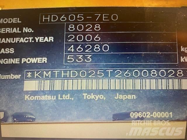 Komatsu HD 605-7 Tipptrucker