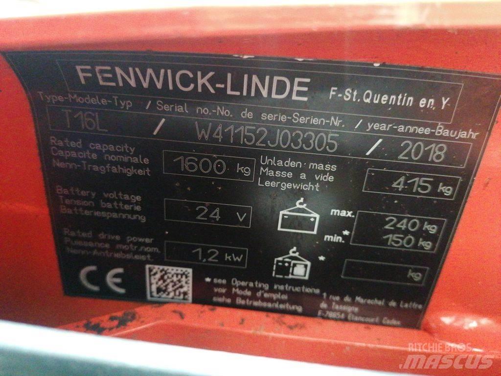Linde T16L Lavtløftende truck