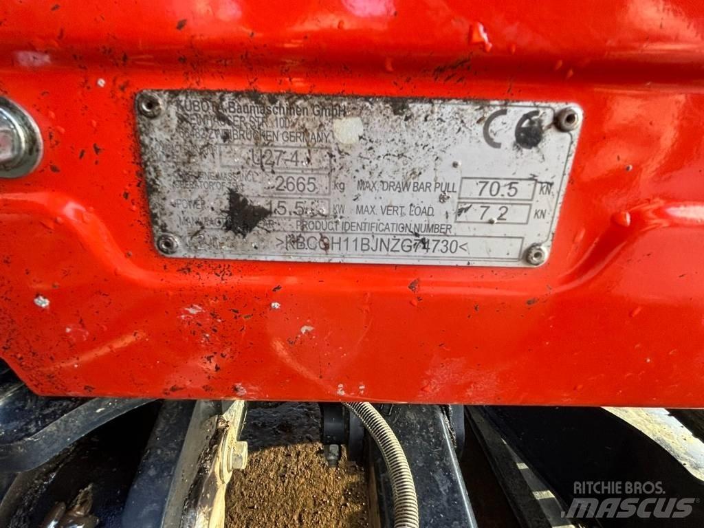 Kubota U 27-4 Minigravere <7t