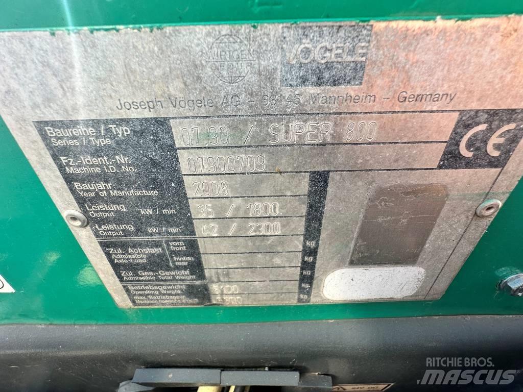 Vögele S 800 Asfaltutleggere