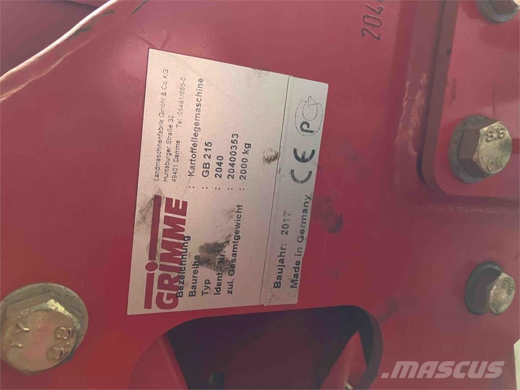 Grimme GB 215 Potetsettere