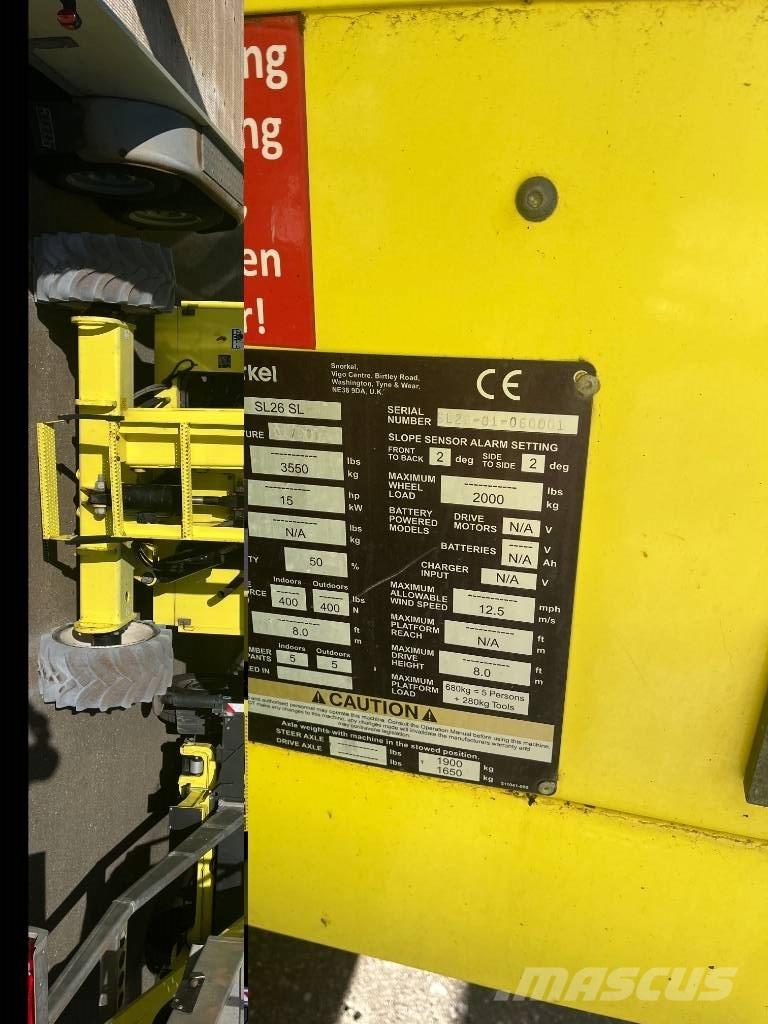 Snorkel SL 26 SL Sakselifter