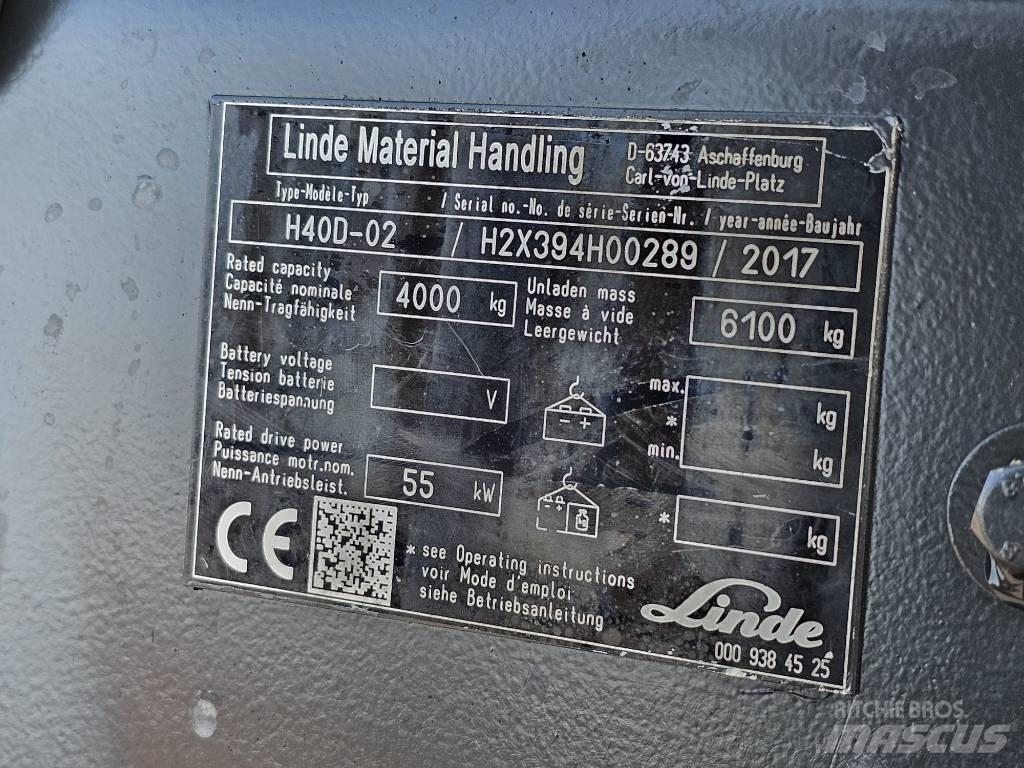 Linde H40D-02 Diesel Trucker