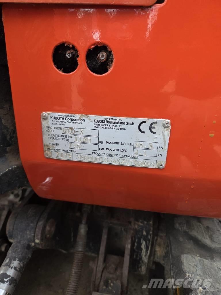 Kubota U 10-3 Minigravere <7t