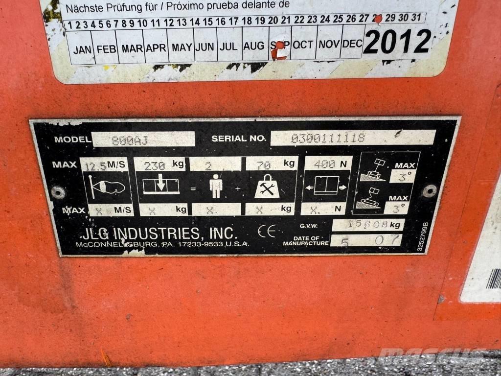 JLG 800 AJ Leddede bomlifter