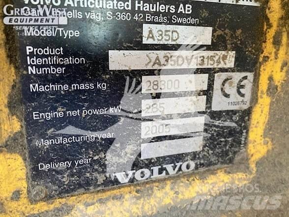 Volvo A35D Rammestyrte Dumpere