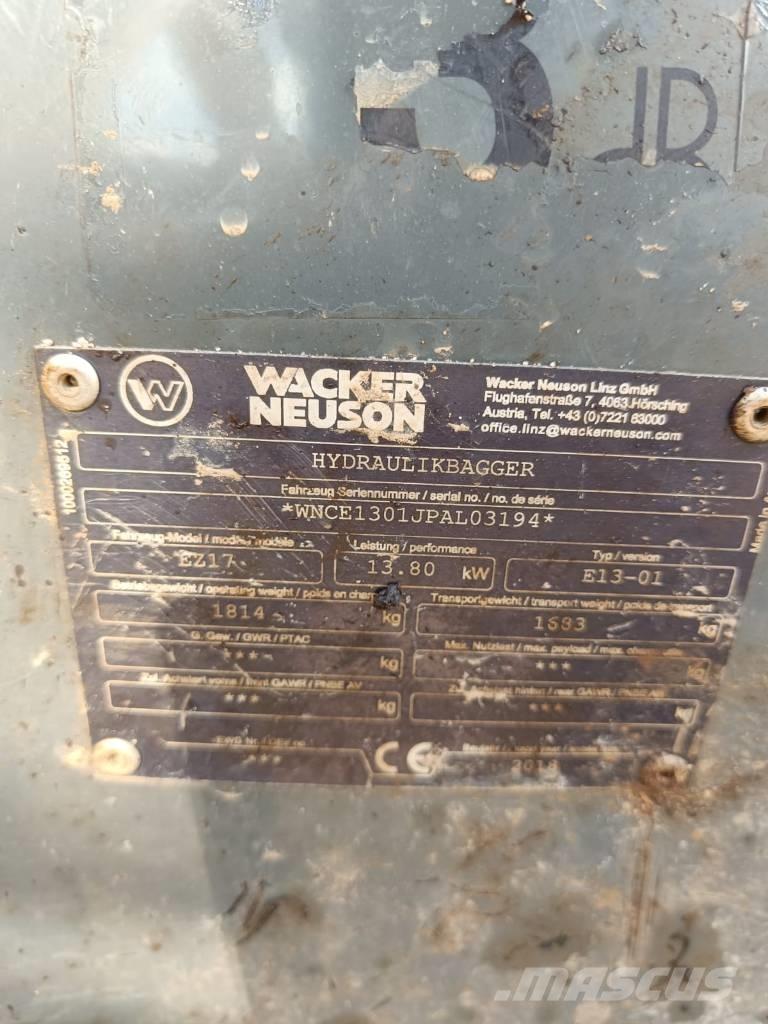 Wacker Neuson EZ 17 Minigravere <7t
