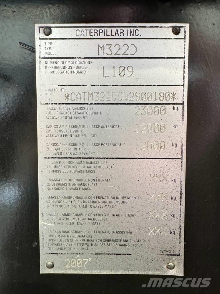 CAT M 322 D Hjulgravere