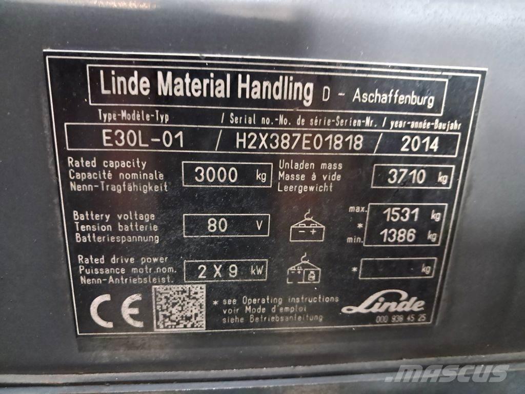 Linde E30L-01 Elektriske trucker
