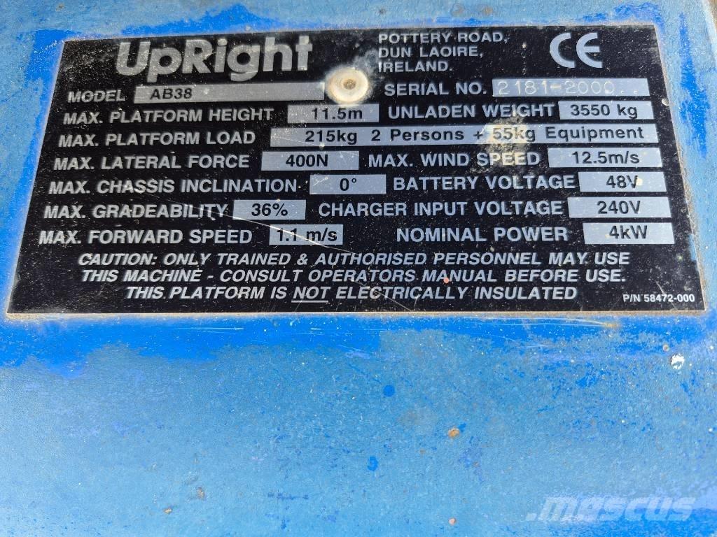 UpRight AB38 Leddede bomlifter