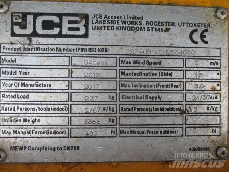 JCB S4550E Sakselifter