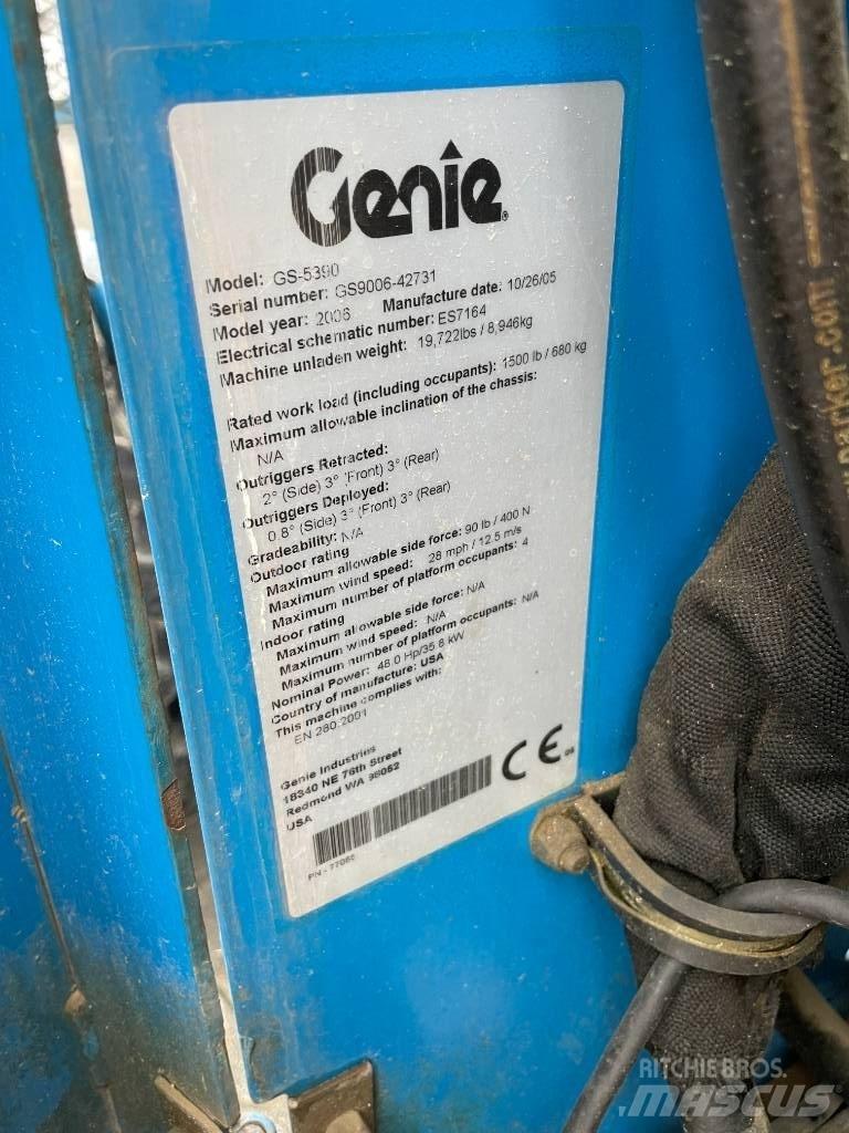Genie GS 5390 RT Sakselifter