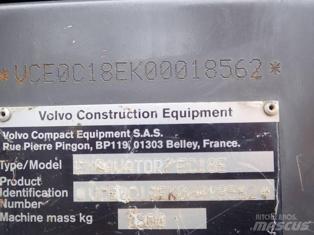 Volvo EC 18 E Minigravere <7t