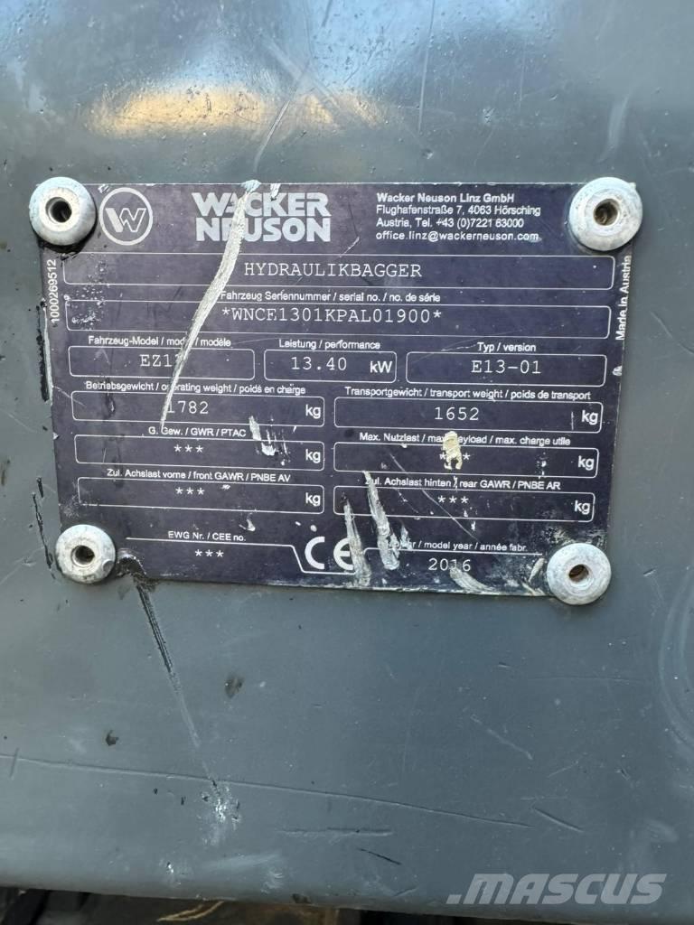 Wacker Neuson EZ 17 Minigravere <7t