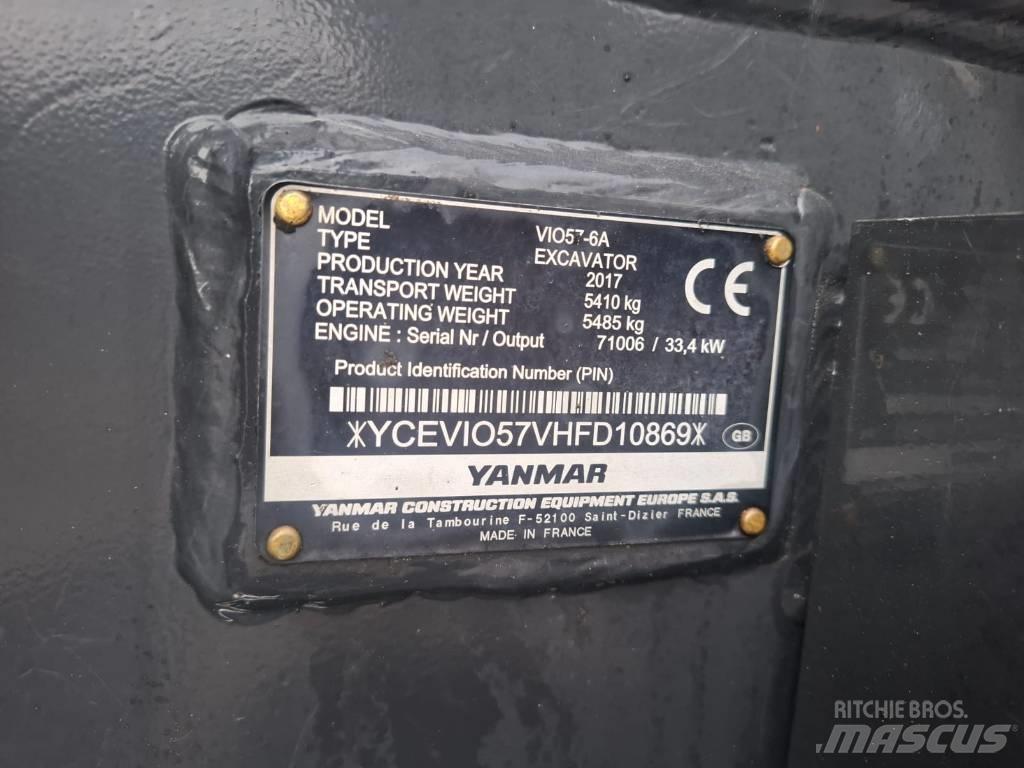 Yanmar Vio 57-6A Minigravere <7t