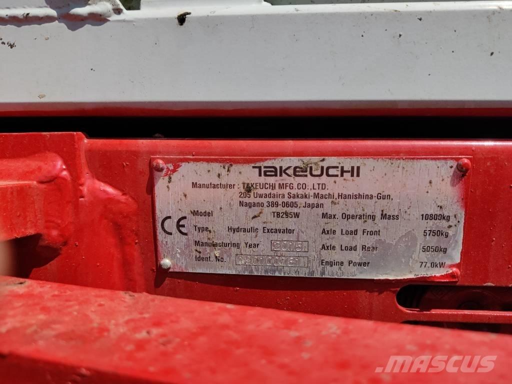 Takeuchi TB 295 W Hjulgravere