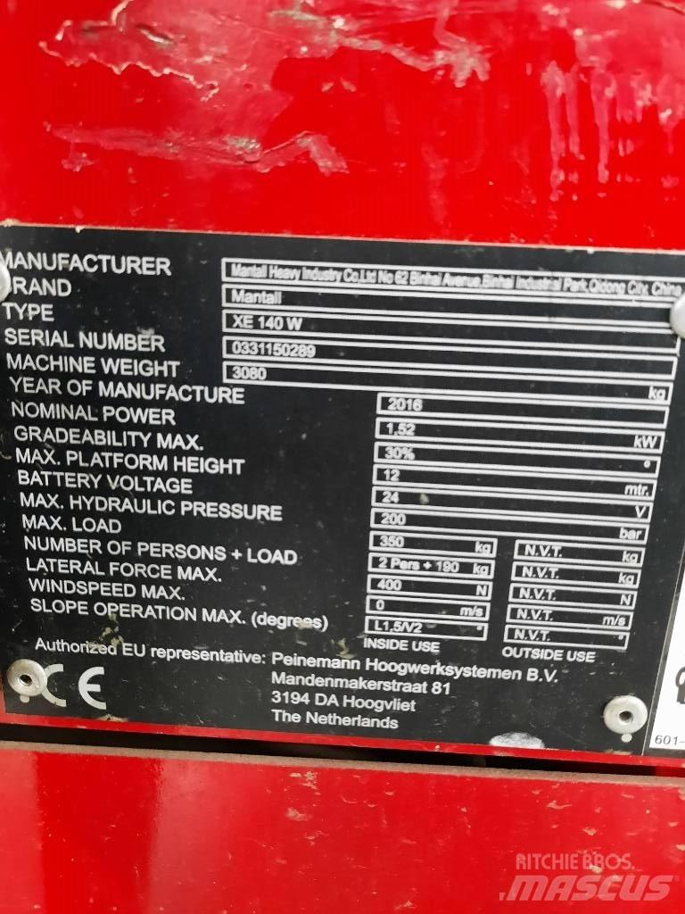 Mantall XE 140 W Sakselifter