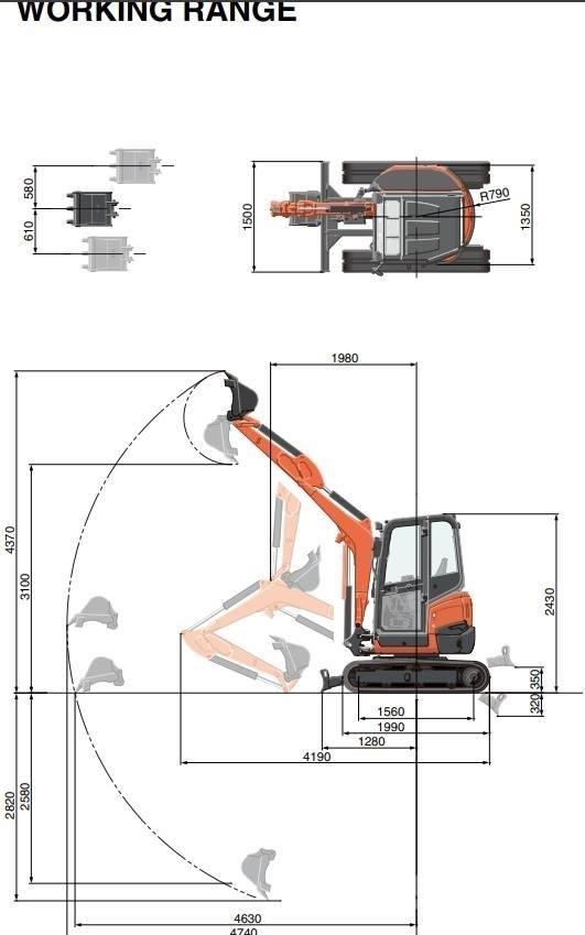 Kubota U 27-4 Minigravere <7t