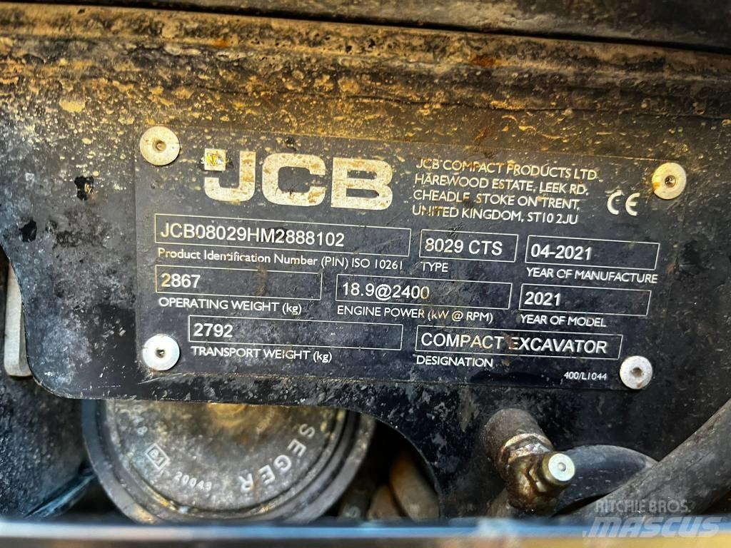 JCB 8029 CTS Minigravere <7t
