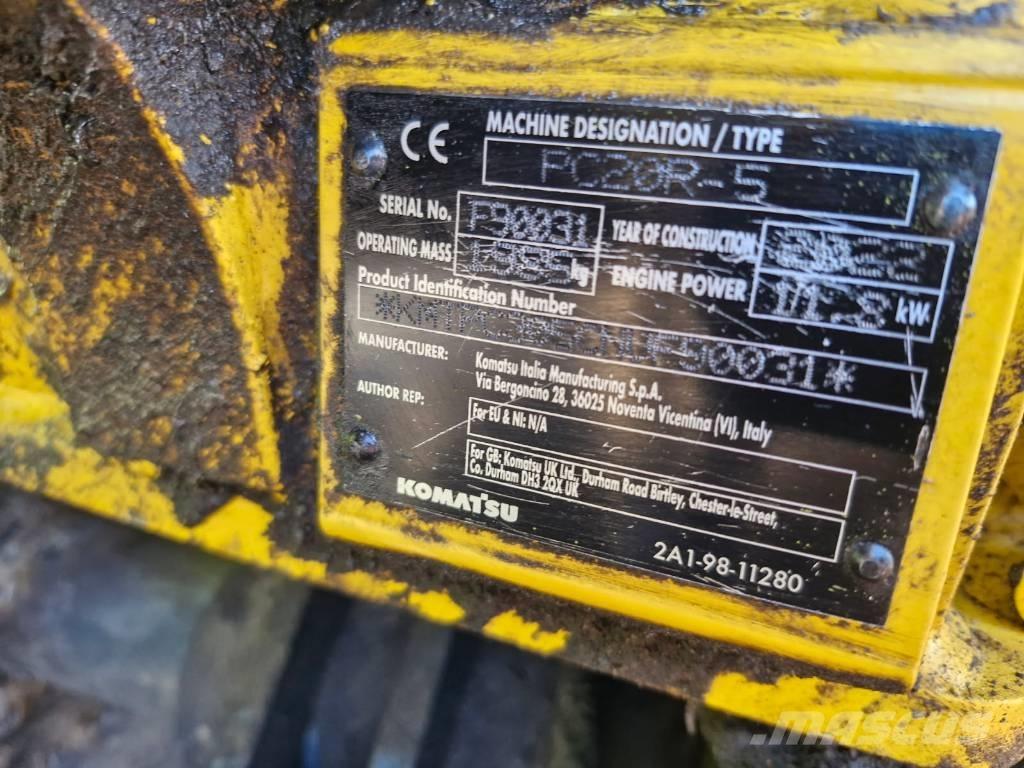 Komatsu PC 20 R-5 Minigravere <7t