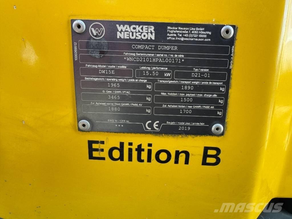 Wacker Neuson DW15e Mini dumpere