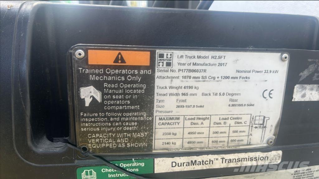 Hyster H 2.5 FT Diesel Trucker