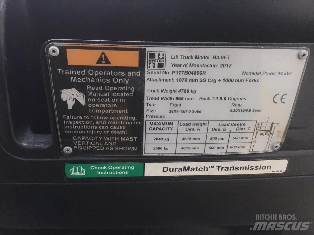 Hyster H 3.0 FT Propan trucker