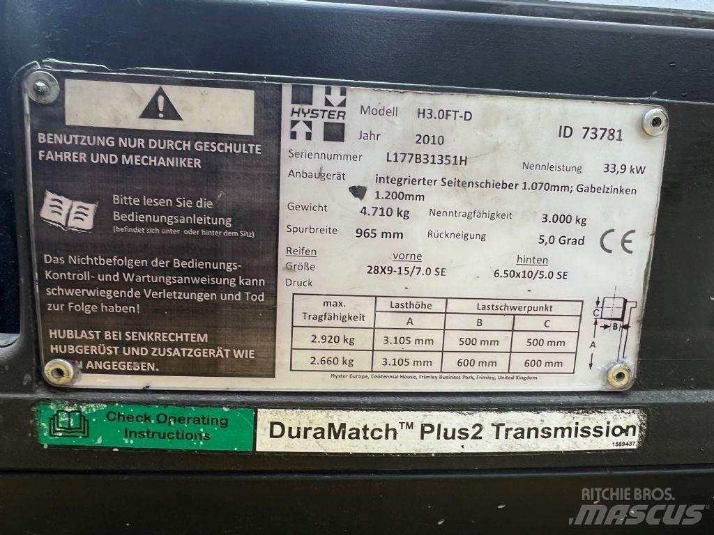 Hyster H 3.0 FT Diesel Trucker